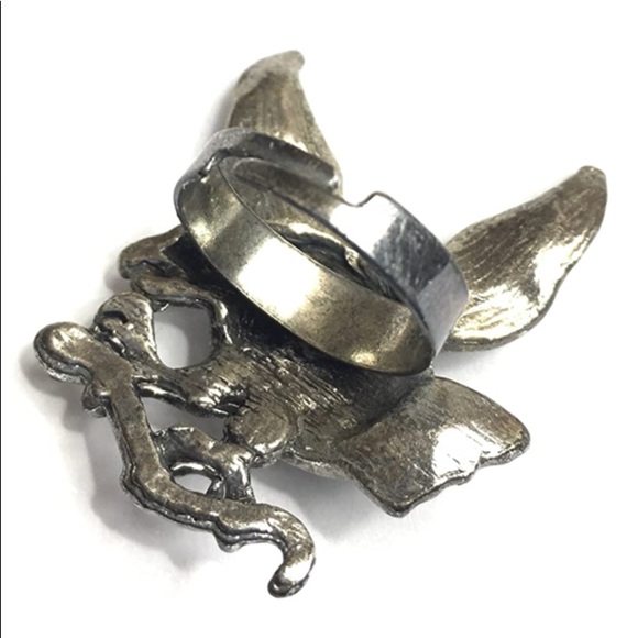 Eagle Ring Adjustable Band Turquoise - Picture 2 of 2